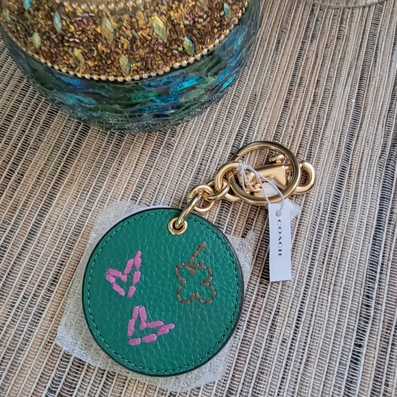 Coach Mirror bagcharm with embroidery - Picture 4 of 5